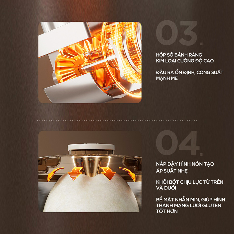 Máy trộn bột Bear 5L SM-5H50Z68