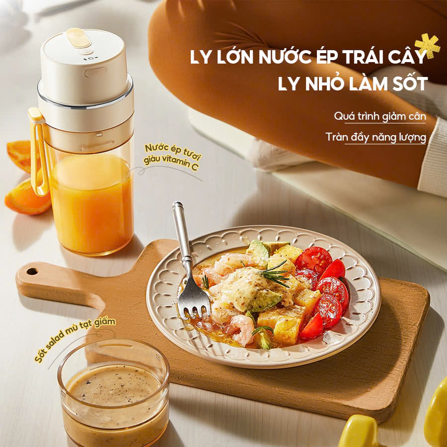 Máy xay sinh tố cầm tay Bear SB-MX04K Bản Quốc Tế