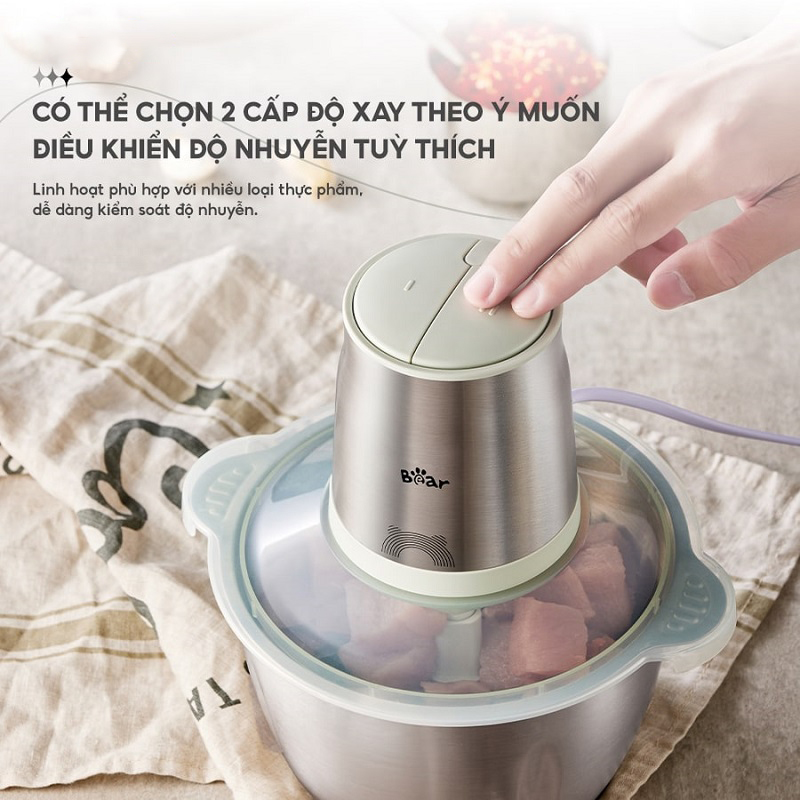 Máy xay thịt 1.8L Bear CH-4H03F 