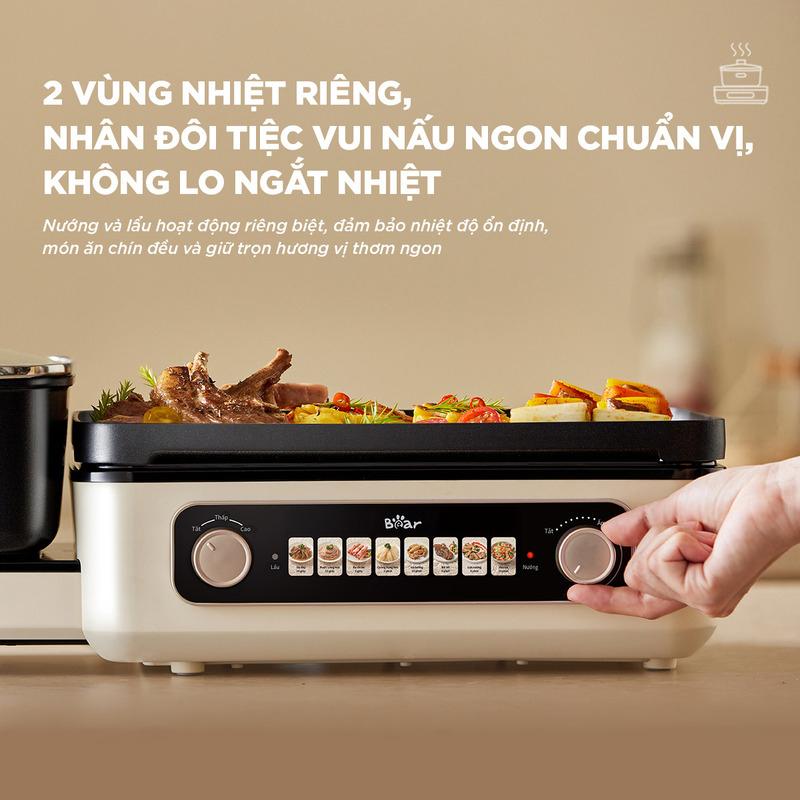 Nồi lẩu nướng BEAR GR-5H22R83