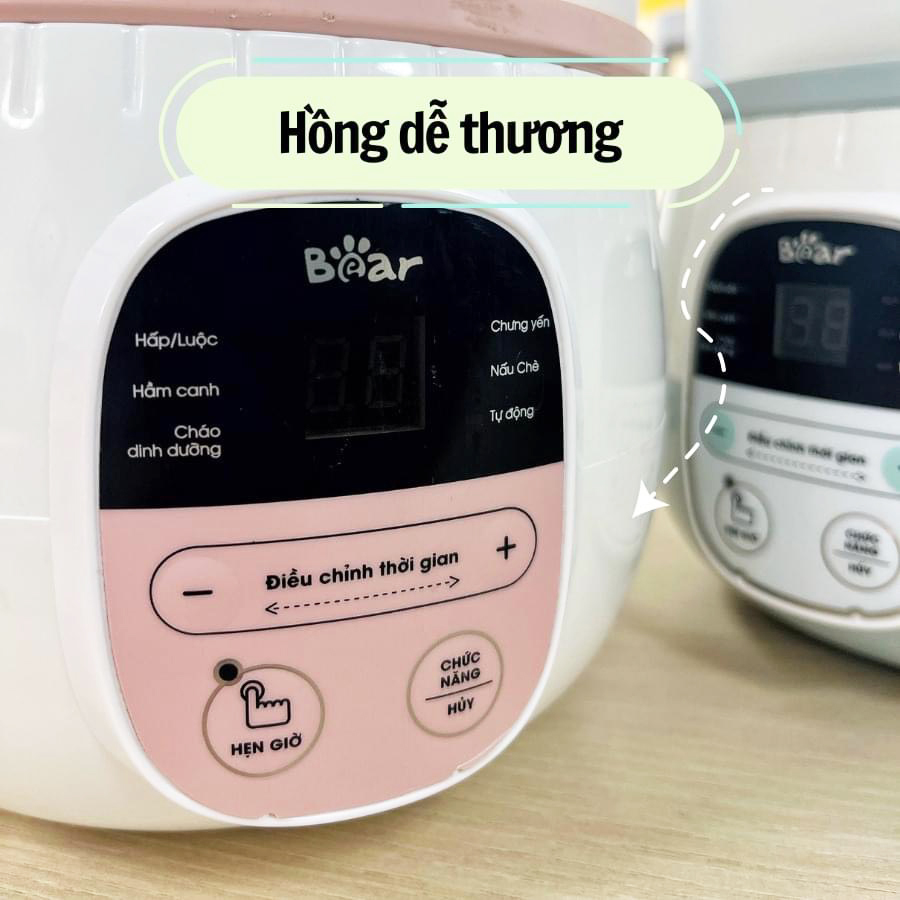 Nồi Nấu Cháo Chậm, Chưng Yến Bear SUBE001 