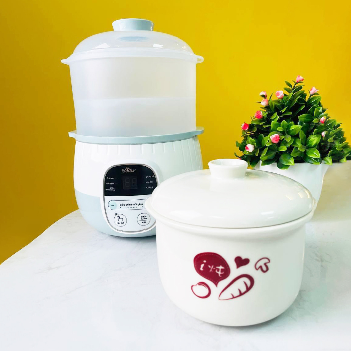 Nồi Nấu Cháo Chậm, Chưng Yến Bear SUBE001 