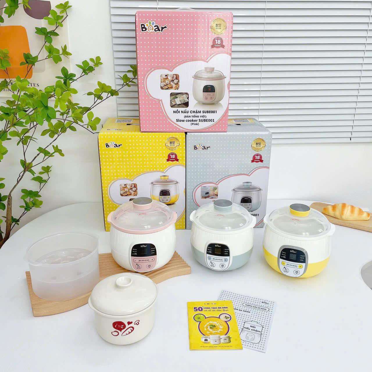 Nồi Nấu Cháo Chậm, Chưng Yến Bear SUBE001 