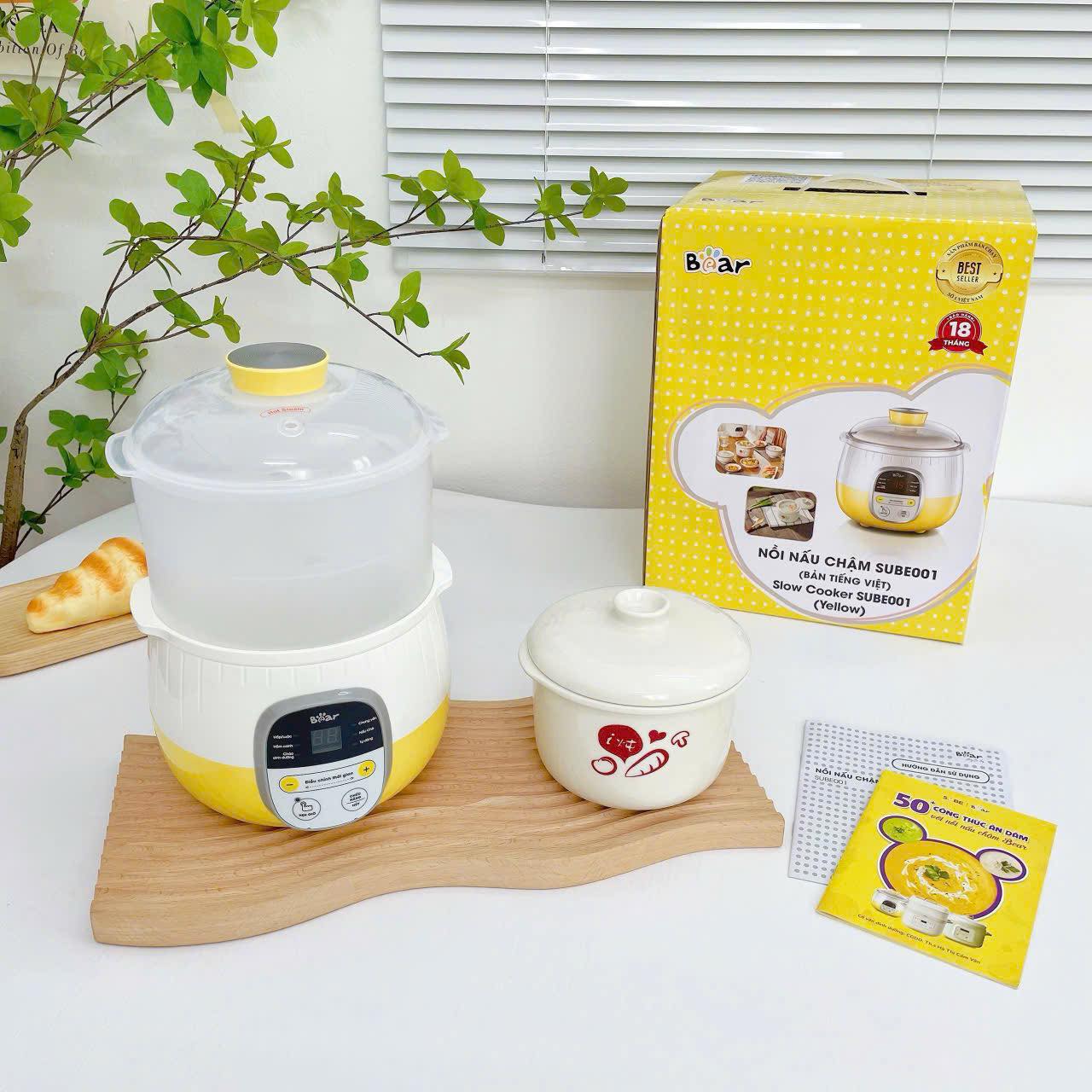 Nồi Nấu Cháo Chậm, Chưng Yến Bear SUBE001 