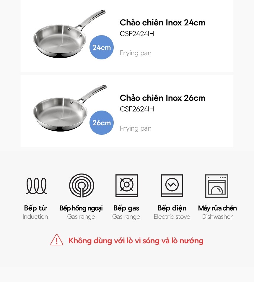 Nồi | Chảo LocknLock ÉLEVÉ thép không gỉ SUS304