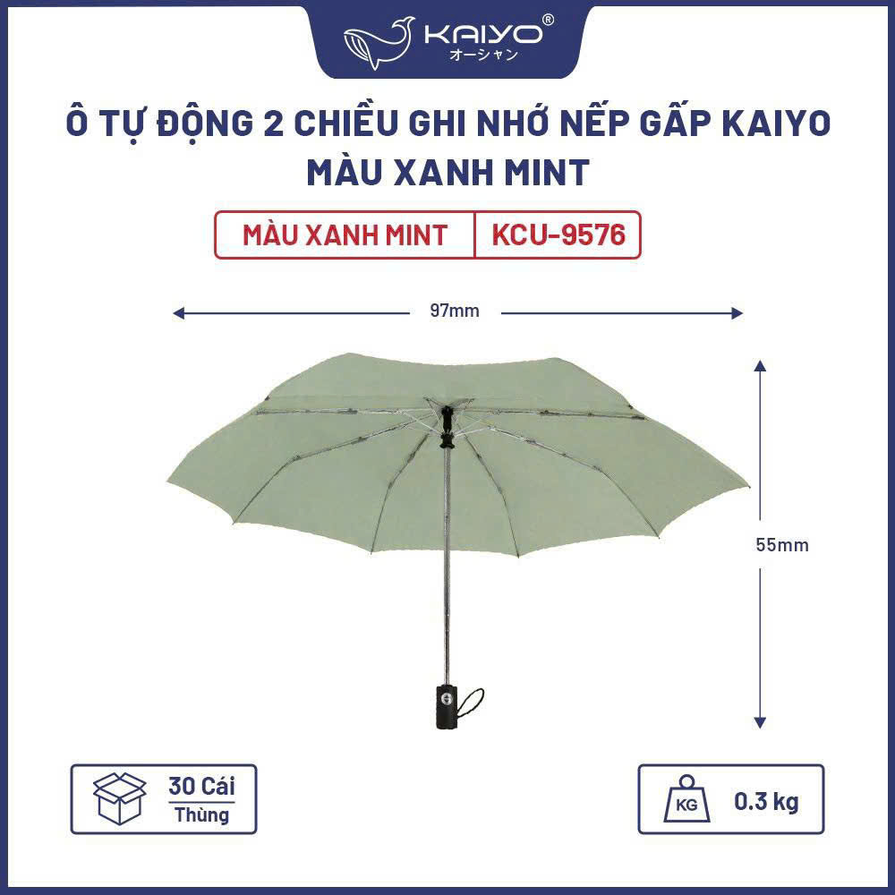 Ô tự động KAIYO bấm thu mở 2 chiều ghi nhớ nếp gấp nan khỏe chống lật