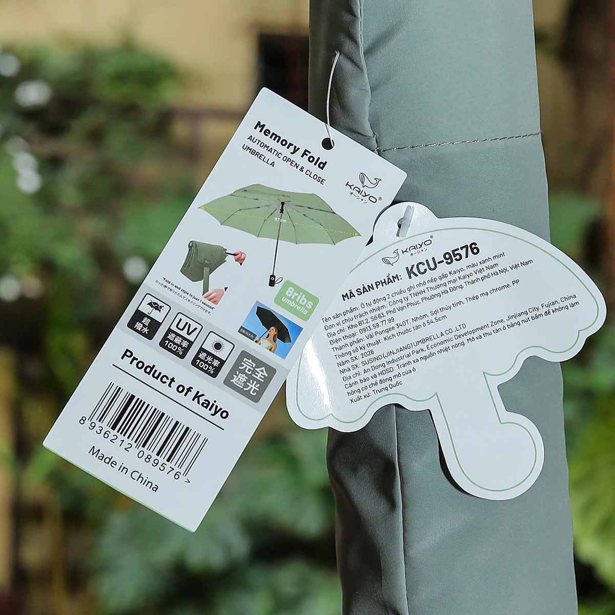 Ô tự động KAIYO bấm thu mở 2 chiều ghi nhớ nếp gấp nan khỏe chống lật