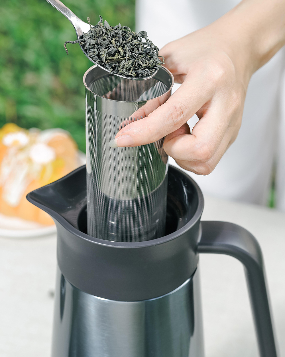 Bình giữ nhiệt kèm lọc trà Kaiyo dung tích 1.8L thành bình 2 lớp inox 304