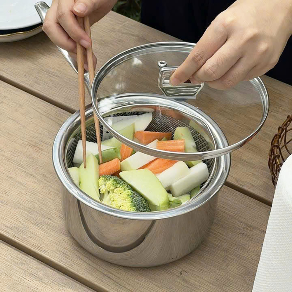 Xửng hấp có quai Kaiyo inox 304 miệng 20cm