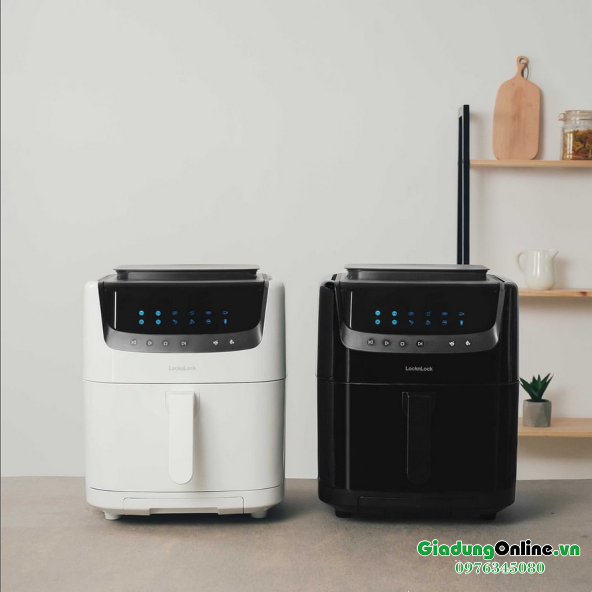 Nồi chiên không dầu kết hợp chức năng hấp Lock&Lock Steam Air Fryer 7L