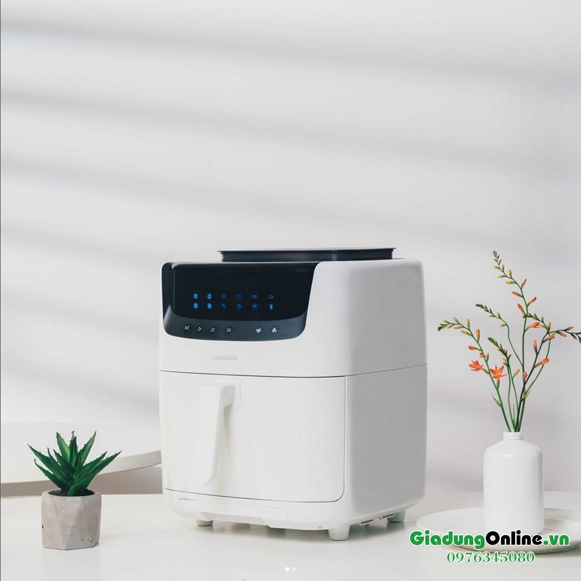 Nồi chiên không dầu kết hợp chức năng hấp Lock&Lock Steam Air Fryer 7L