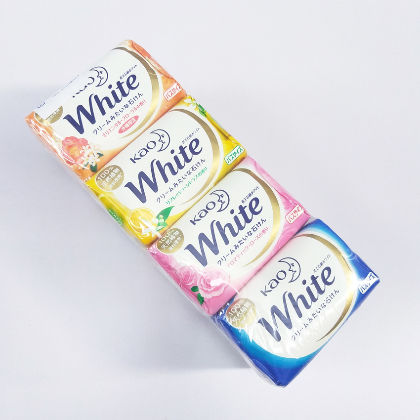 Bánh xà phòng tắm KAO White 130g hàng nội địa Nhật