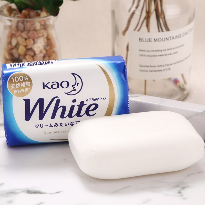 Bánh xà phòng tắm KAO White 130g hàng nội địa Nhật