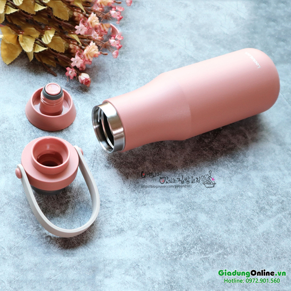 Bình giữ nhiệt Lock&Lock Metro Double LHC4202 PIK hồng 470ml