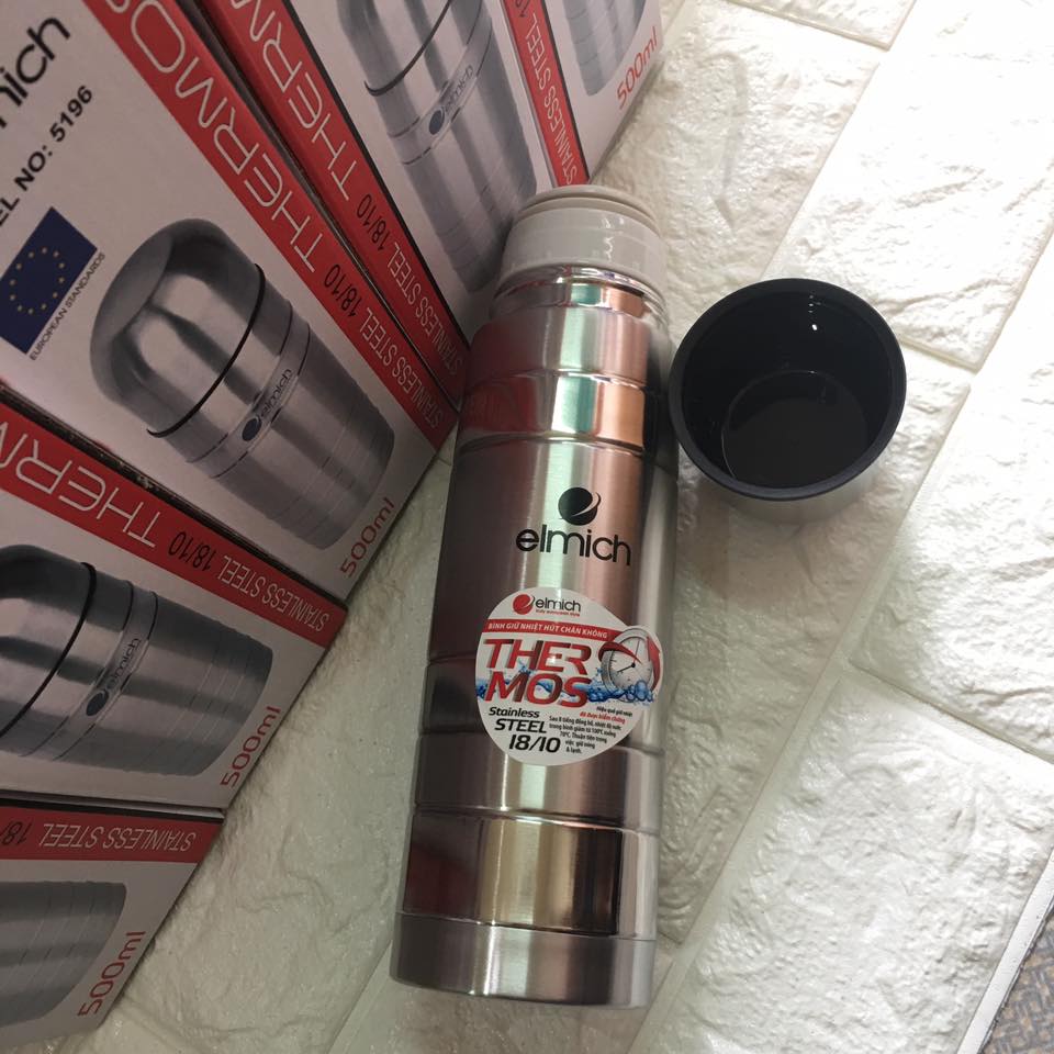 Phích giữ nhiệt Elmich Inox 304 500ml - 5196