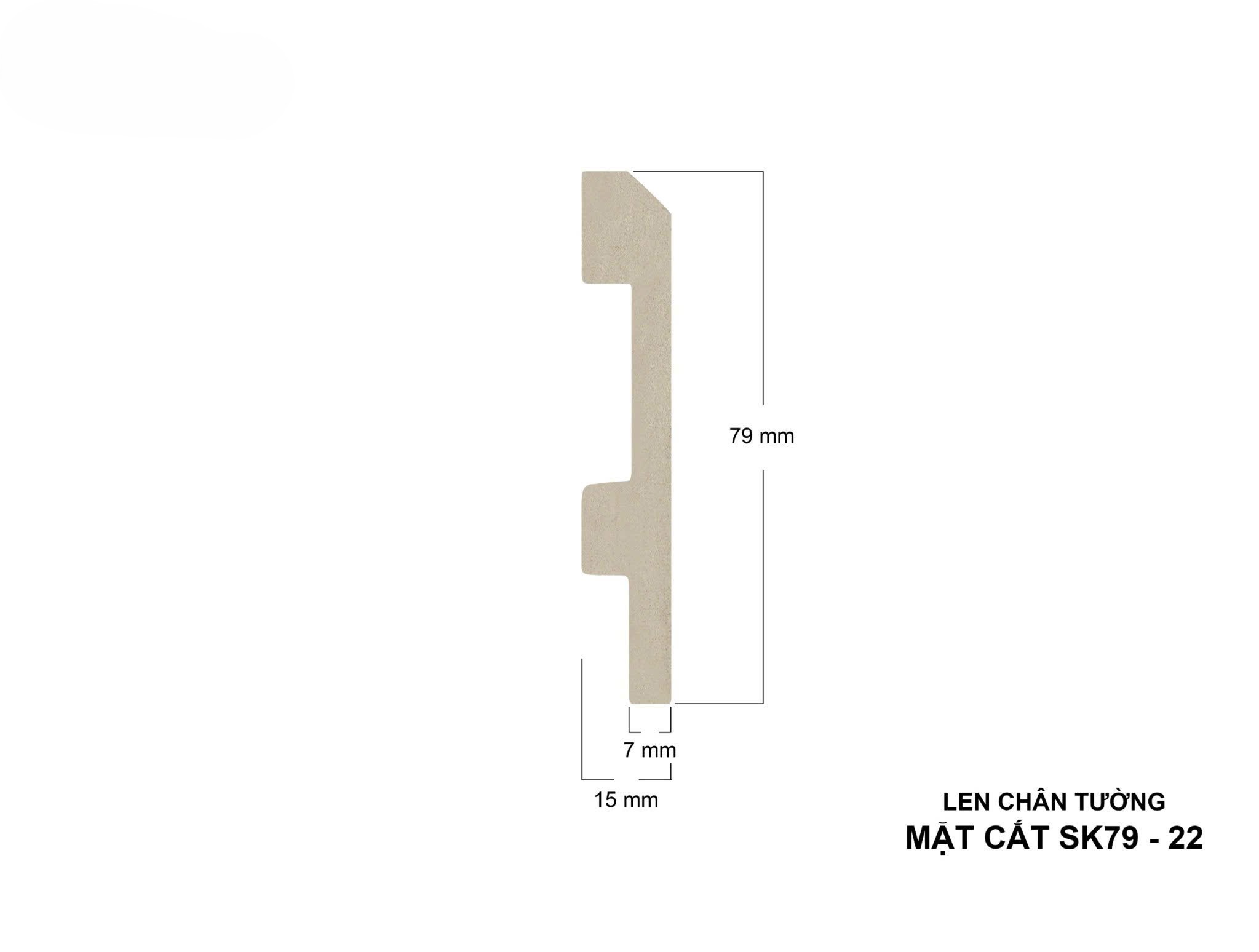 Len tường nhựa SK79-13 màu đen trơn không vân