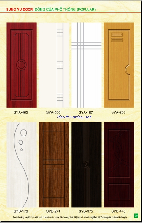 Catalogue cửa nhựa composite Sungyu 08