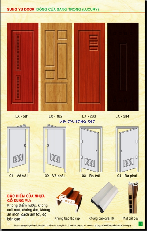 Catalogue cửa nhựa composite Sungyu 10