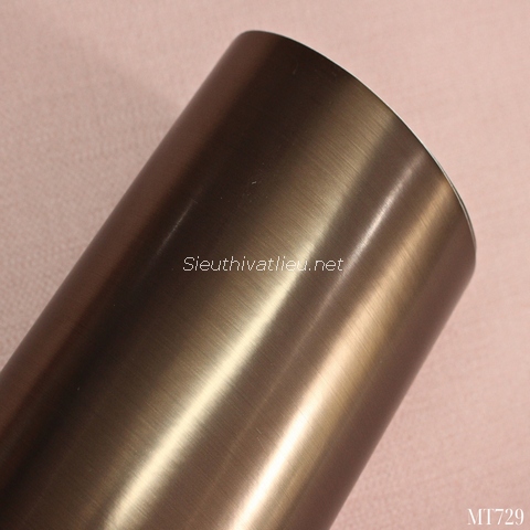 Film nội thất Infeel MT729 vân kim loại nâu bóng