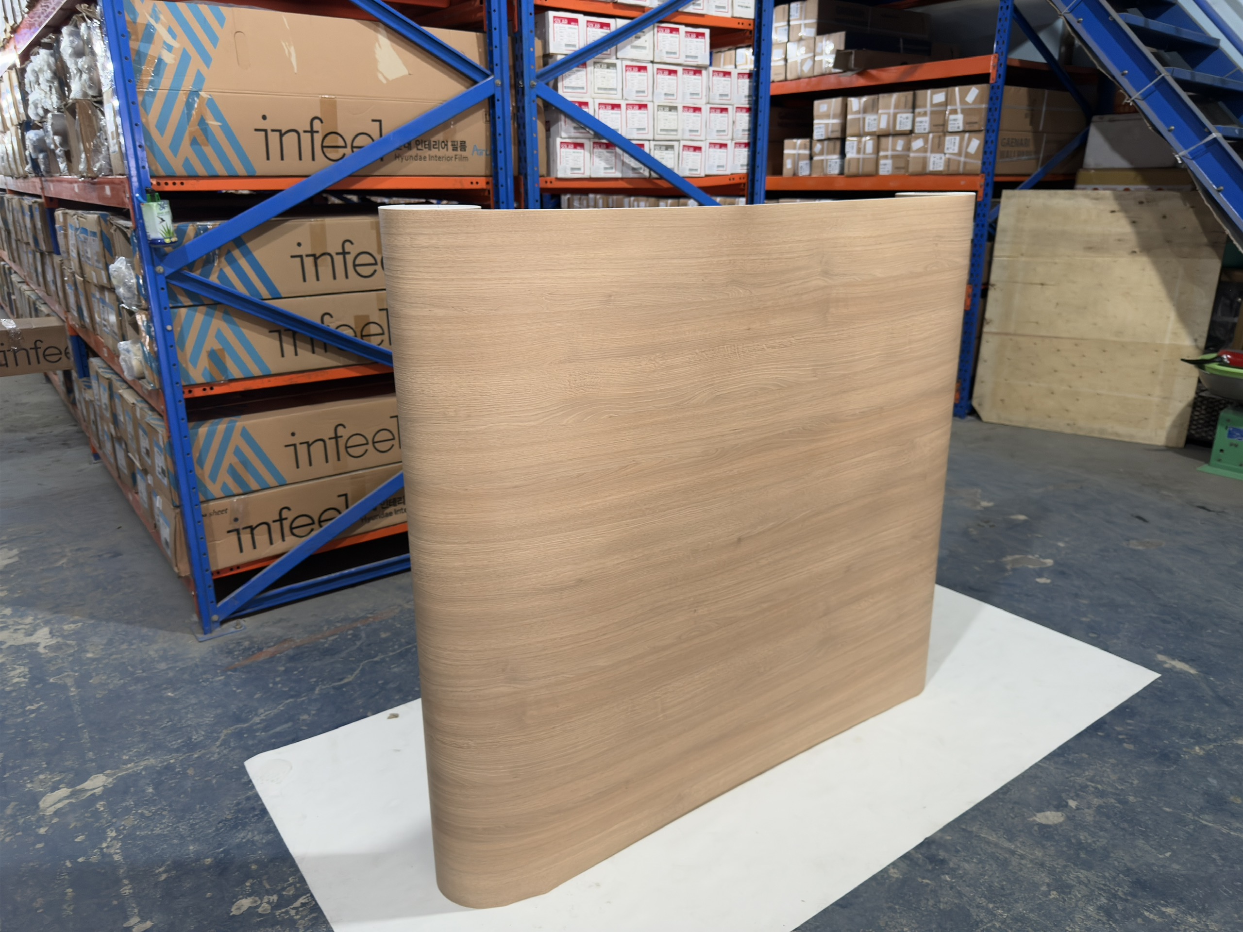 Film nội thất Infeel WD720 vân gỗ teak màu vàng