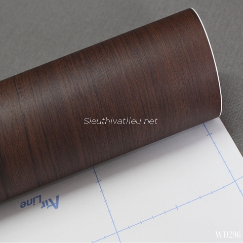 Film nội thất Infeel WD296 vân gỗ óc chó (walnut) màu nâu