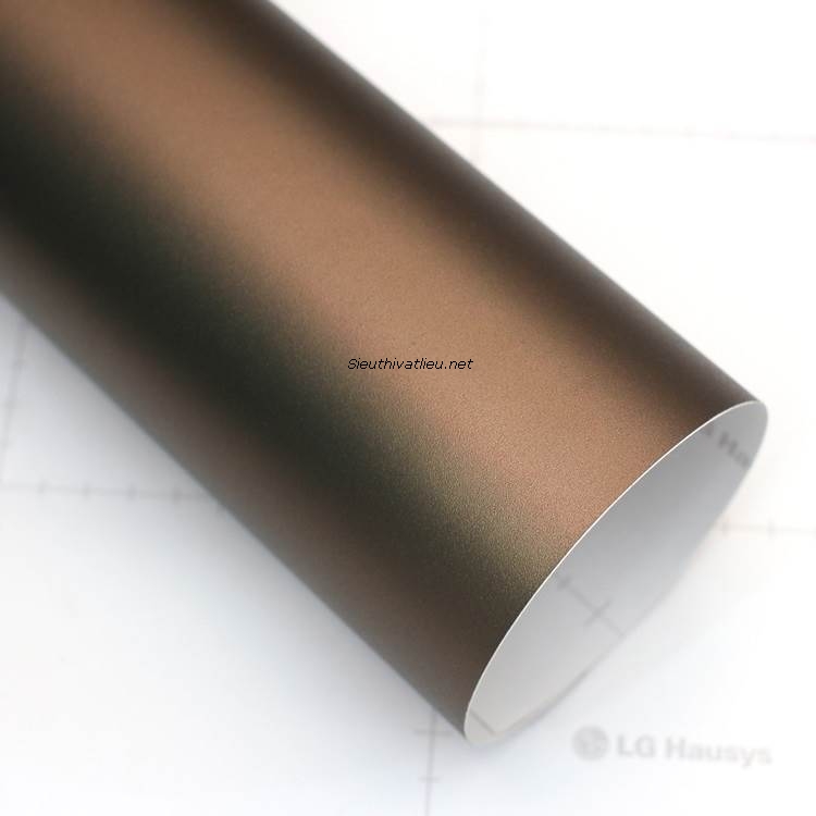 Film nội thất vân kim loại LG RP47 màu đồng đỏ