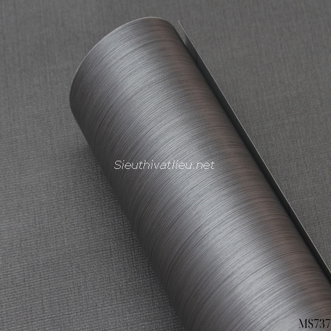 Film nội thất Infeel MS733 vân kim loại xám đậm sọc nhuyễn