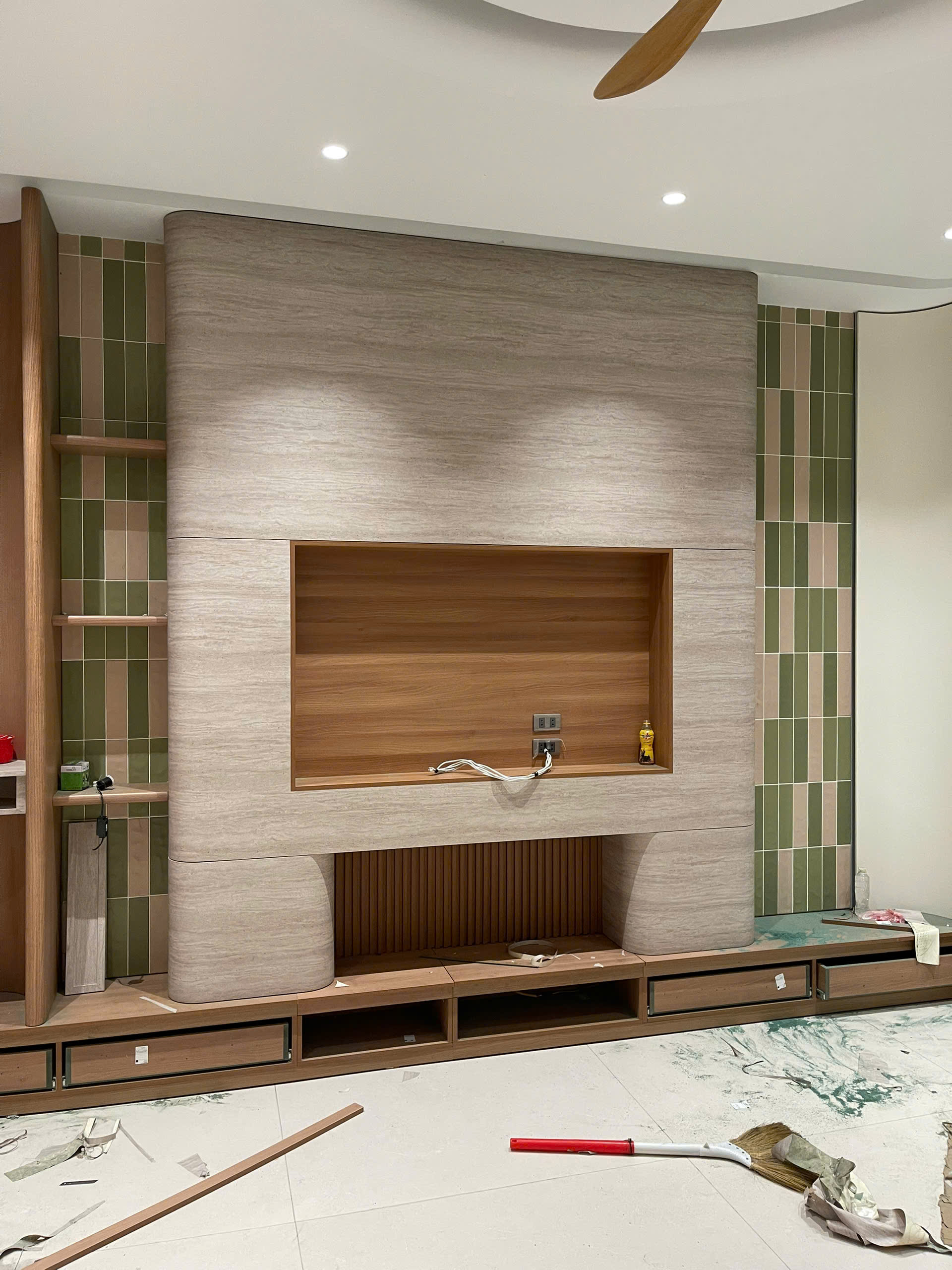 Film nội thất vân đá travertine Bodaq NS806