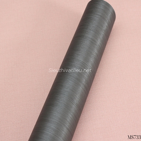 Film nội thất Infeel MS733 vân kim loại xám đậm sọc nhuyễn