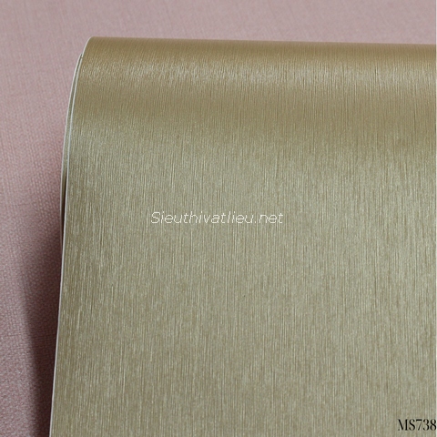 Film nội thất Infeel MS738 vân kim loại vàng sọc nhuyễn
