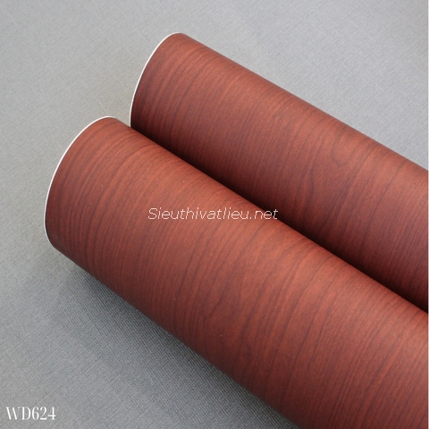 Film nội thất Infeel WD624 vân gỗ nâu đỏ
