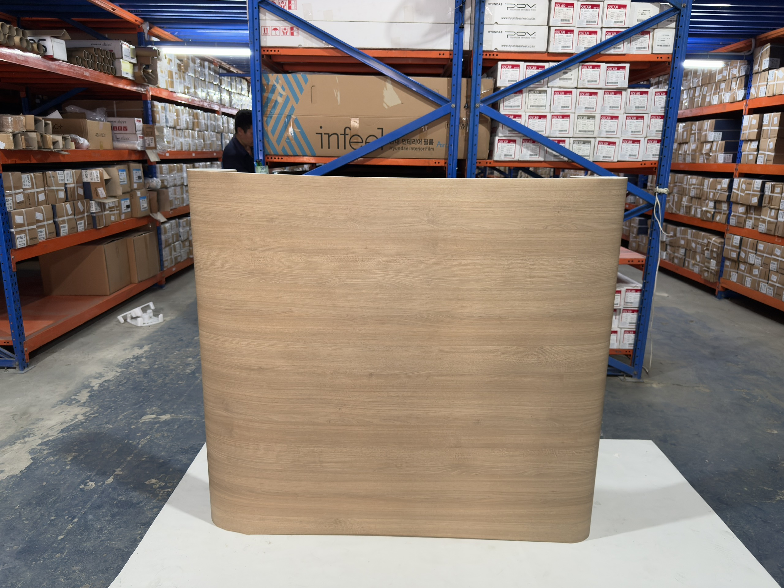 Film nội thất Infeel WD720 vân gỗ teak màu vàng