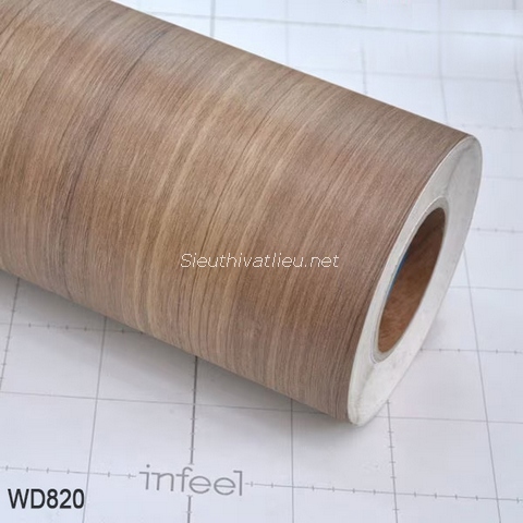 Film nội thất Infeel WD820 vân gỗ màu xám nâu