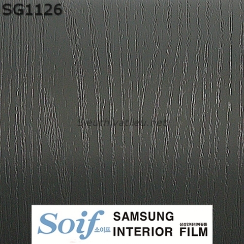 Film nội thất Samsung Soif SG1126 vân gỗ màu xám