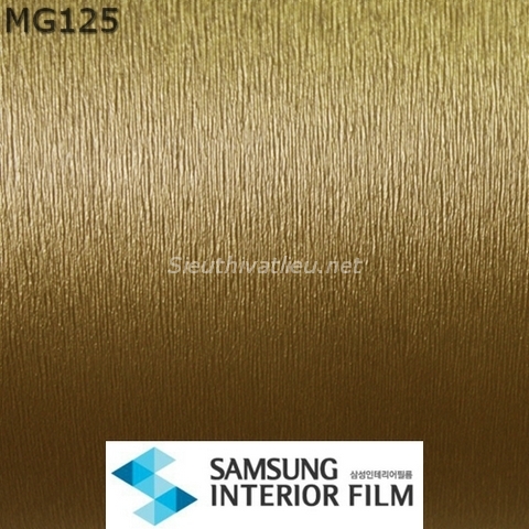 Film nội thất vân kim loại Samsung Soif MG125 màu vàng xước