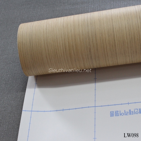 Film nội thất Infeel LW098 vân gỗ thẳng màu vàng