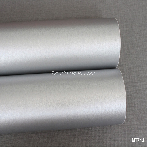 Film nội thất Infeel MT741 vân kim loại bạc xước