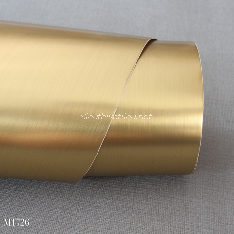 Film nội thất Infeel MT726 vân kim loại vàng bóng