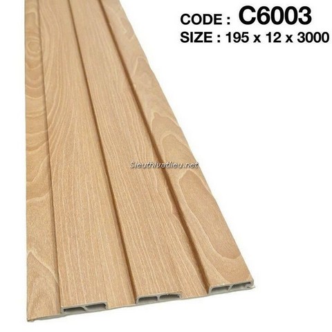 Lam nhựa 3 sóng Decor C6003 vân gỗ màu vàng