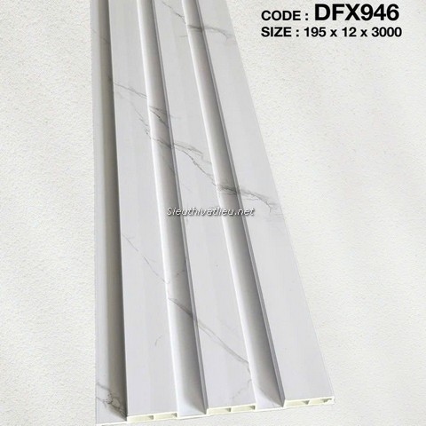Lam nhựa 3 sóng Decor DFX946 vân đá trắng