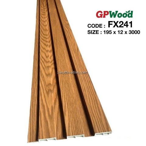 Lam nhựa 3 sóng Decor FX241 vân gỗ màu nâu