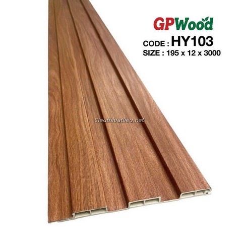 Lam nhựa 3 sóng Decor HY103 vân gỗ màu nâu
