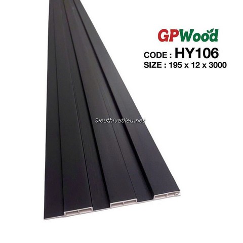 Lam nhựa 3 sóng Decor HY106 màu đen