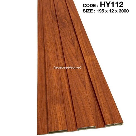 Lam nhựa 3 sóng Decor HY112 vân gỗ màu nâu