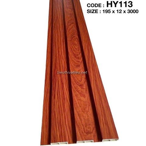 Lam nhựa 3 sóng Decor HY113 vân gỗ màu nâu