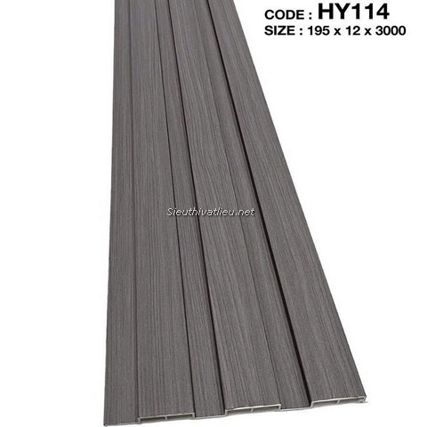 Lam nhựa 3 sóng Decor HY114 vân gỗ màu xám