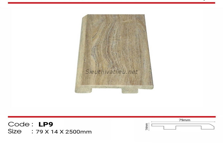 Len tường nhựa LP9 vân gỗ màu be