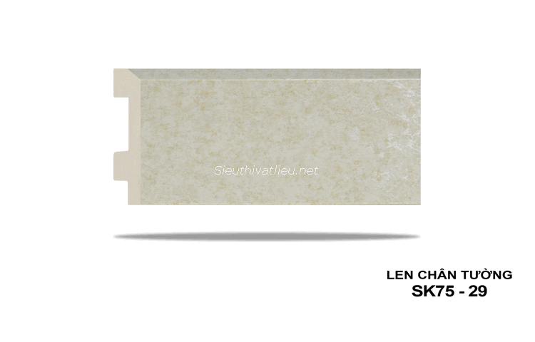 Len tường nhựa SK75-29 vân gỗ màu kem