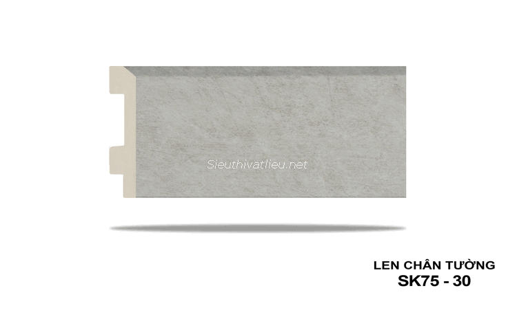 Len tường nhựa SK75-30 vân bê tông (xi măng) màu kem