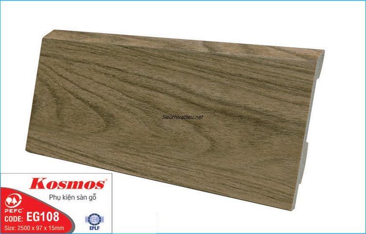 Len nhựa sàn gỗ EG108 màu nâu